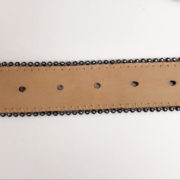 Leatherock Leather Bling Rhinestone Black Belt main image 8